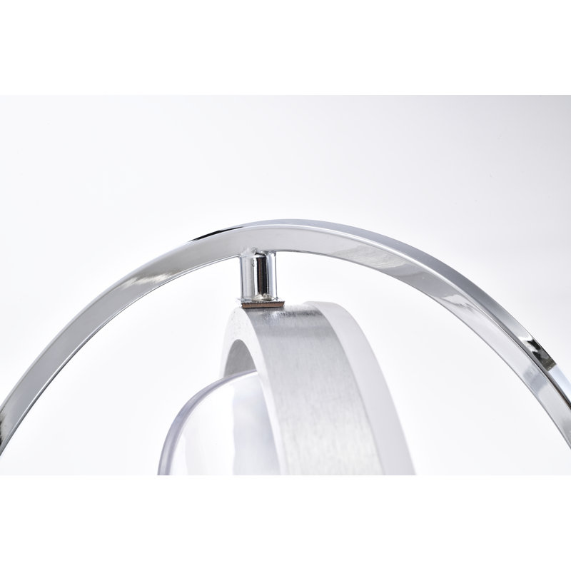 Elisabeta Chrome Ceiling Fan Chandelier with LED Light and Remote