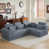 Tissu gris foncé
