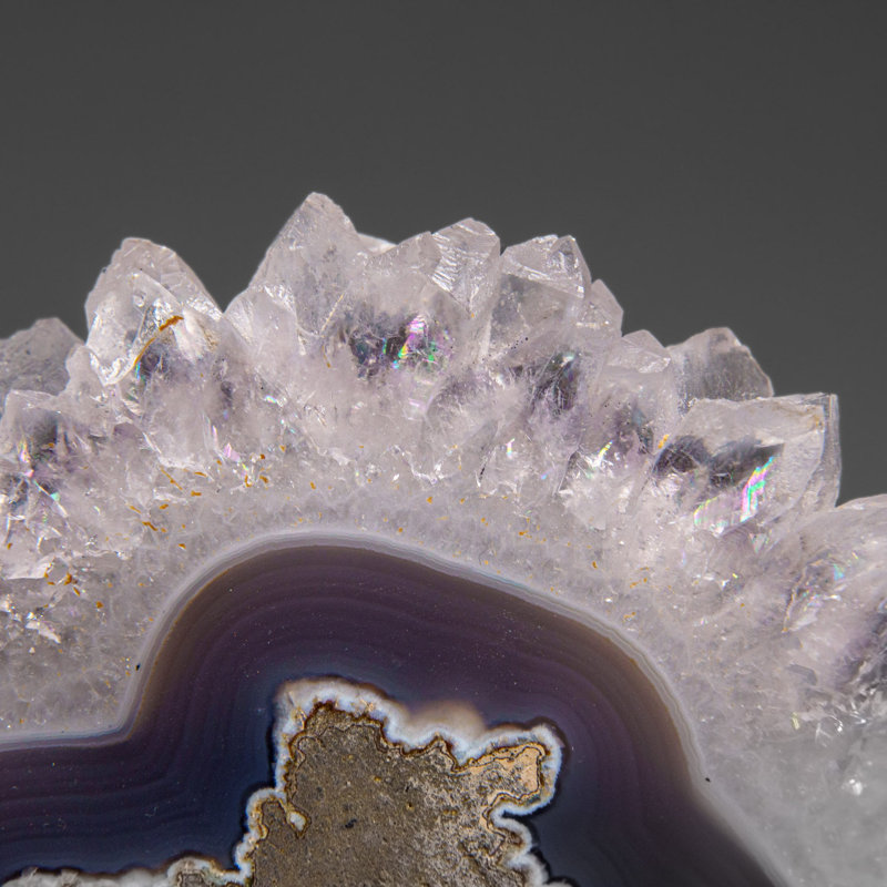 Quartz Stalactite Slice From Uruguay (351 Grams)
