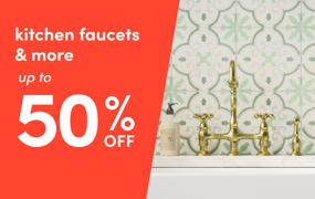 kitchen faucets & more on sale