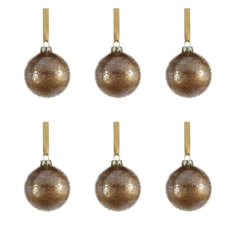 Ornement Helka The Holiday Aisle®, H 4 po x l 4 po x P 4 po, Or foncé
