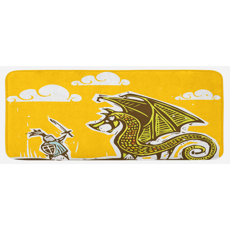 Tapis de cuisine dragon