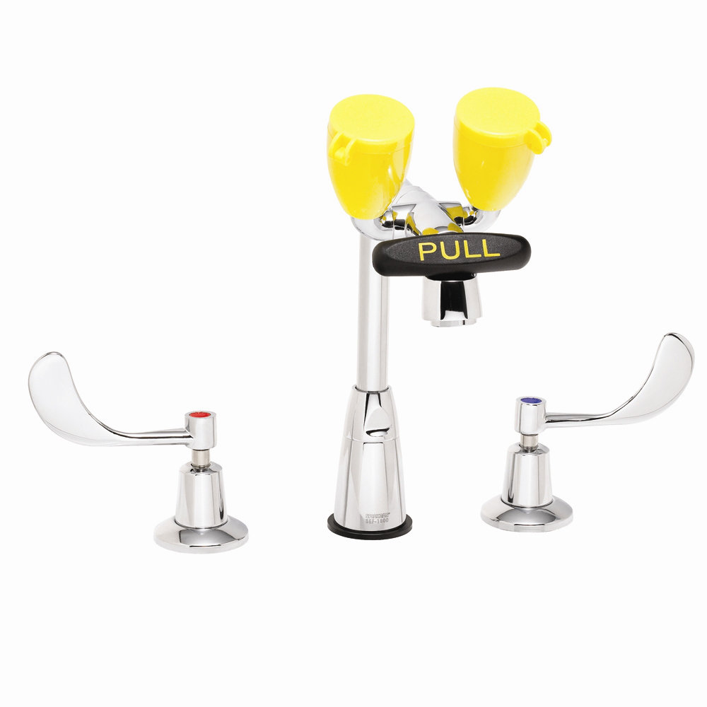 Eyesaver Laboratory Faucet with Integrated Emergency Eyewash Speakman Optional 