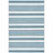 Huson Striped Teal Indoor/Outdoor Area Rug-1975530025