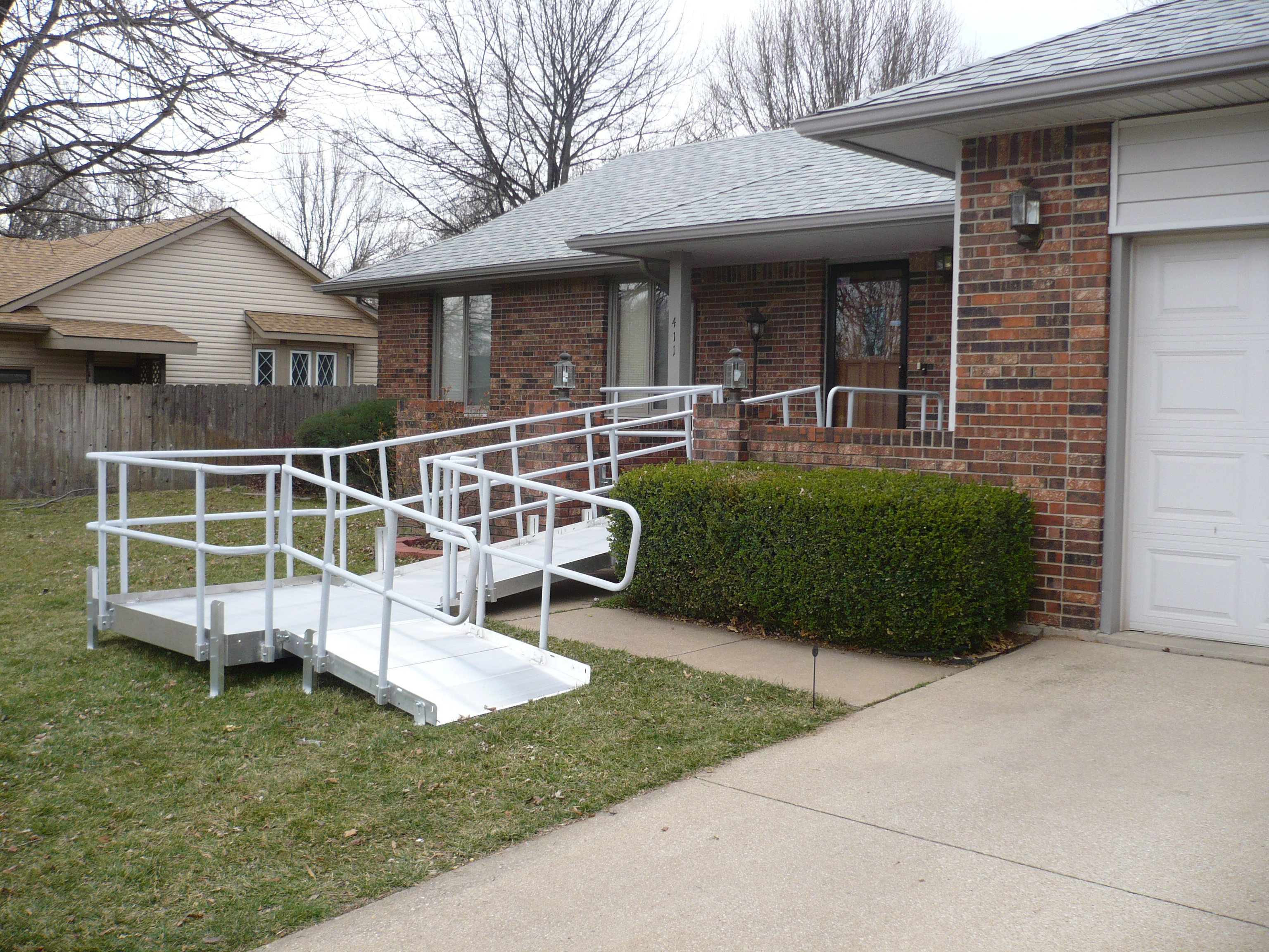Switch Back Ramp Railing Prairie View Industries Ramp to Switchback Landing to Rise | Wayfair