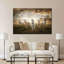 «Dramatic White Horses», reproduction sur toile tendue-21867808