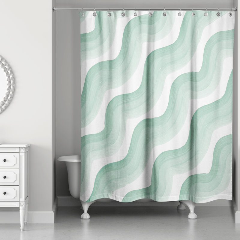 Rideau de douche Royero, Vert
