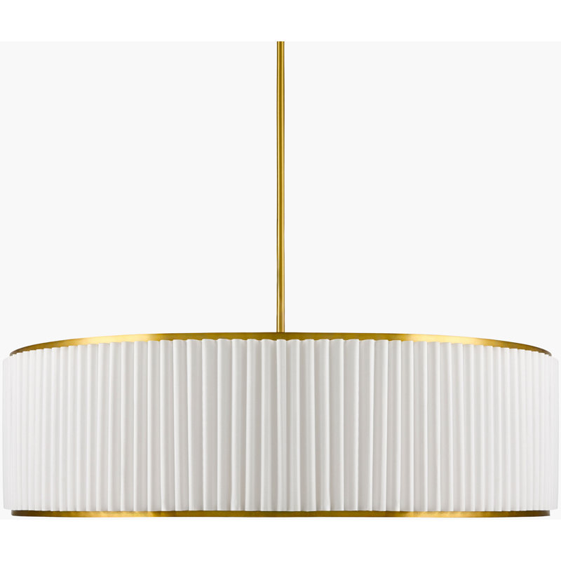 Lustre Oshae, Laiton, H 67,5 po x l 37,5 po x P 37,5 po