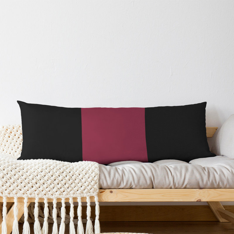 Oreiller de corps en polyester / polyester Arizona Football Stripes, Noir / Rouge, Football Philadelphie