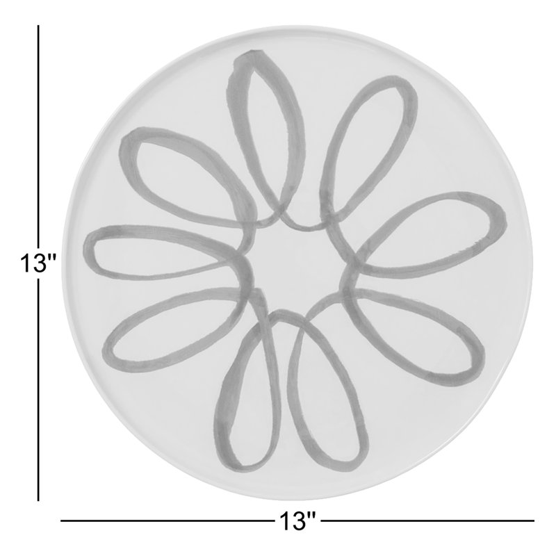 Amalfi Service Charger Plate - Lime - 12.6", Mustard