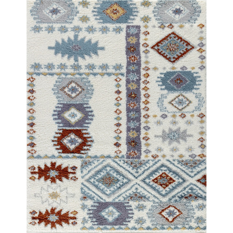 Tapis rectangulaire à poils longs pour l'intérieur, Rectangle 7 pi 10 po x 9 pi 10 po