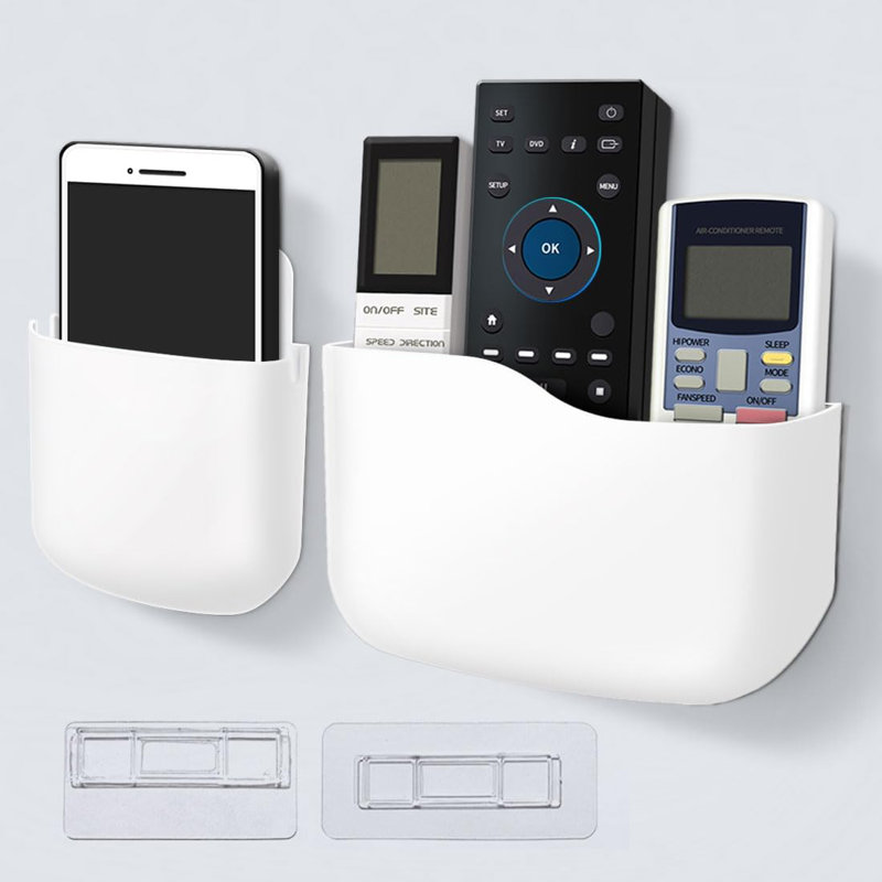 Ensemble de support mural pour télécommande, organisateur de fournitures de bureau