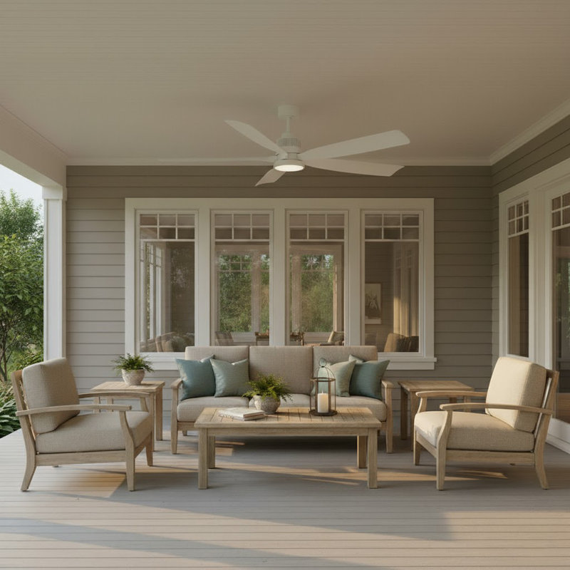 Hinkley Bodin LED Smart Fan, Matte White, White