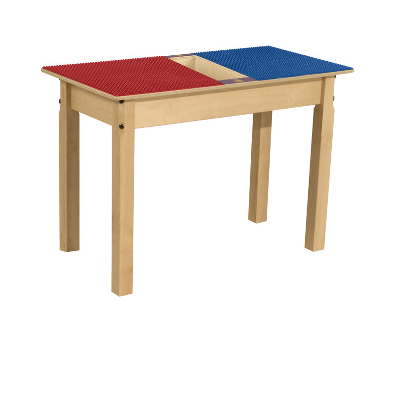 Table de jeu Time-2-Play, Rouge/bleu, H 22,5 po x L 35 po x l 15,5 po