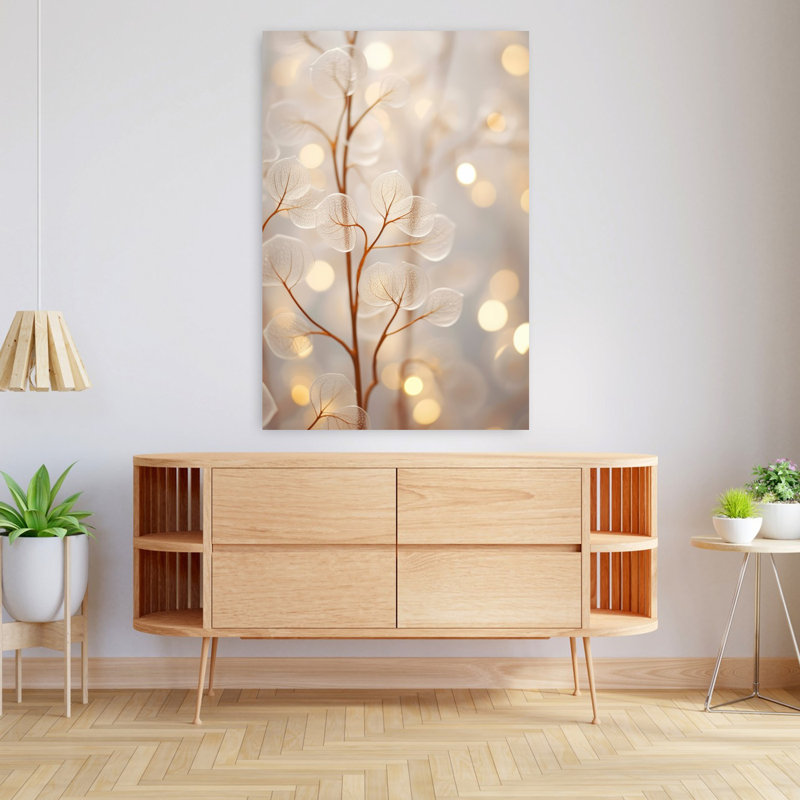 Art contemporain délicat, nature éthérée, art contemporain, H 48 po x l 32 po