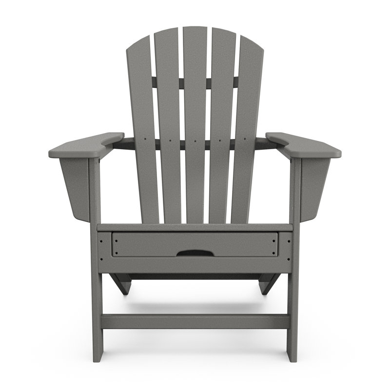 Chaise Adirondack avec repose-pieds POLYWOOD, Gris ardoise