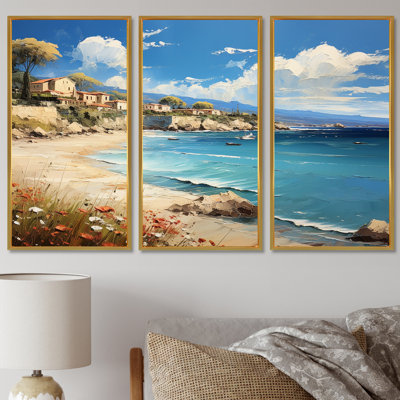Amilynn - Ensemble de reproduction d'art mural plage