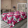 Drap plat à motif floral bohème Ambesonne