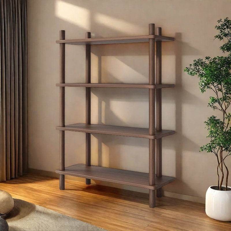Bibliothèque haut de gamme et tendance, (4 tablettes) H 43,7 po x l 31,4 po x P 11,8 po