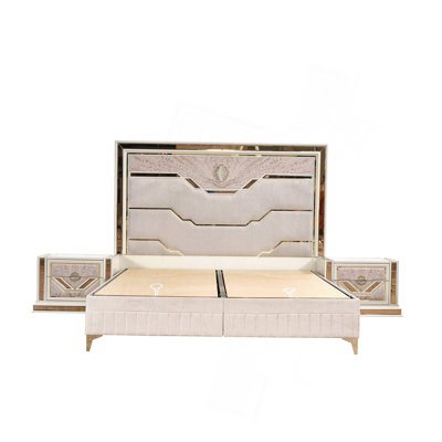 Modern Style Queen Upholstered Bed