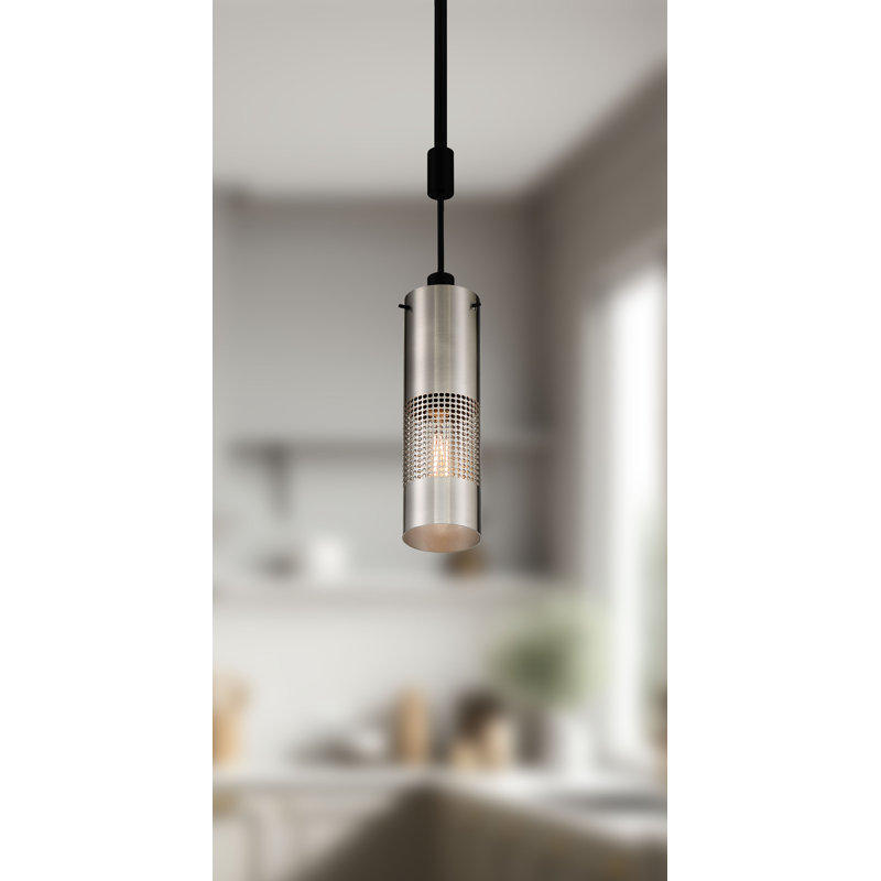 Luminaire suspendu cylindrique à 1 lumière Rennen