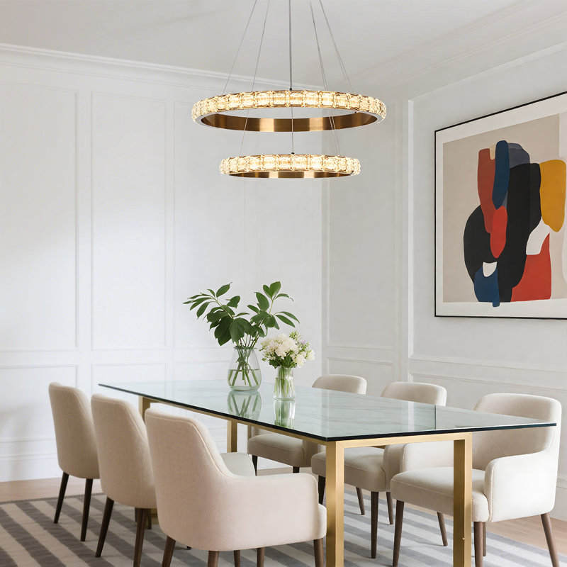 Lustre en cristal 2 lumières