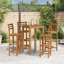Tabouret de bar Tabouret de bar à hauteur de comptoir pour pub de cuisine en bois massif-405599143