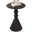 Table de bout 24 po en métal avec table de bout ronde matte et petite table de chevet-114208179