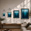 Light Meets Depth Coastal - Framed Print-1020397333-1020397336