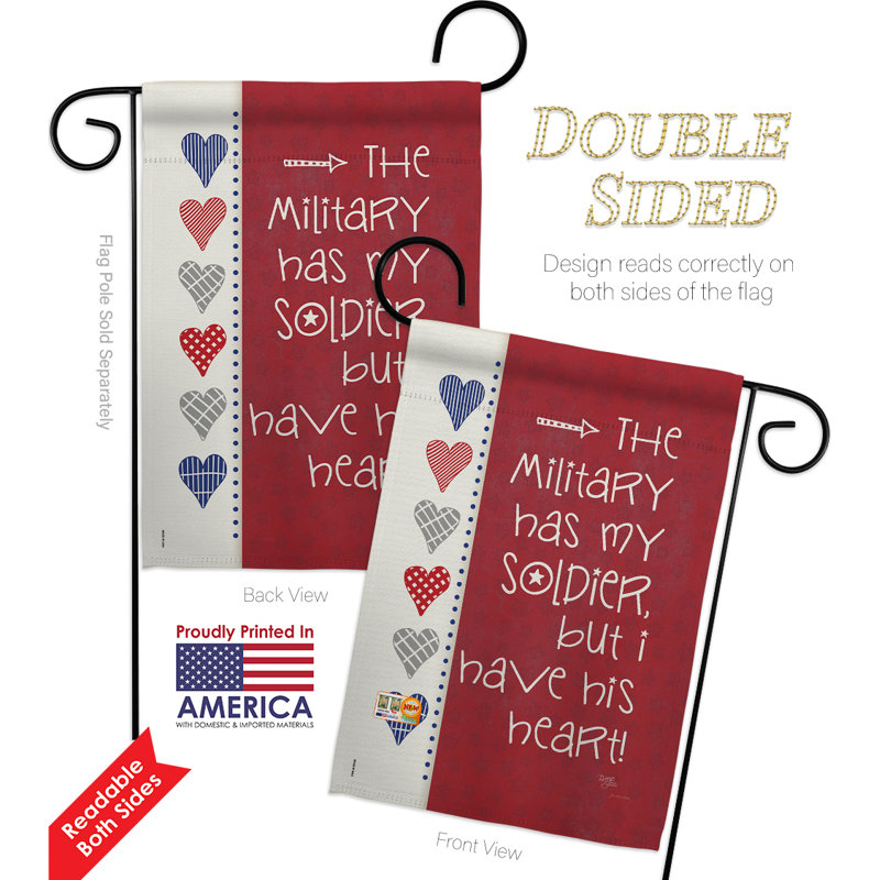 Double Sided 18.5'' H x 13'' W Polyester Flag Set