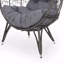 Chaise d'extérieur en forme de goutte de patio
