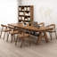Bureau rectangulaire en bois massif brun noisette-108898105