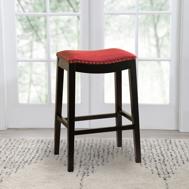 Tabouret de bar Oglethorpe, Rouge, Tabouret de bar (siège d'une hauteur de 29 po)