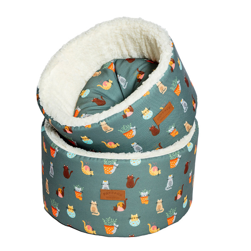 Cotton Bolster Pet Bed, 45 W x 39 D cm