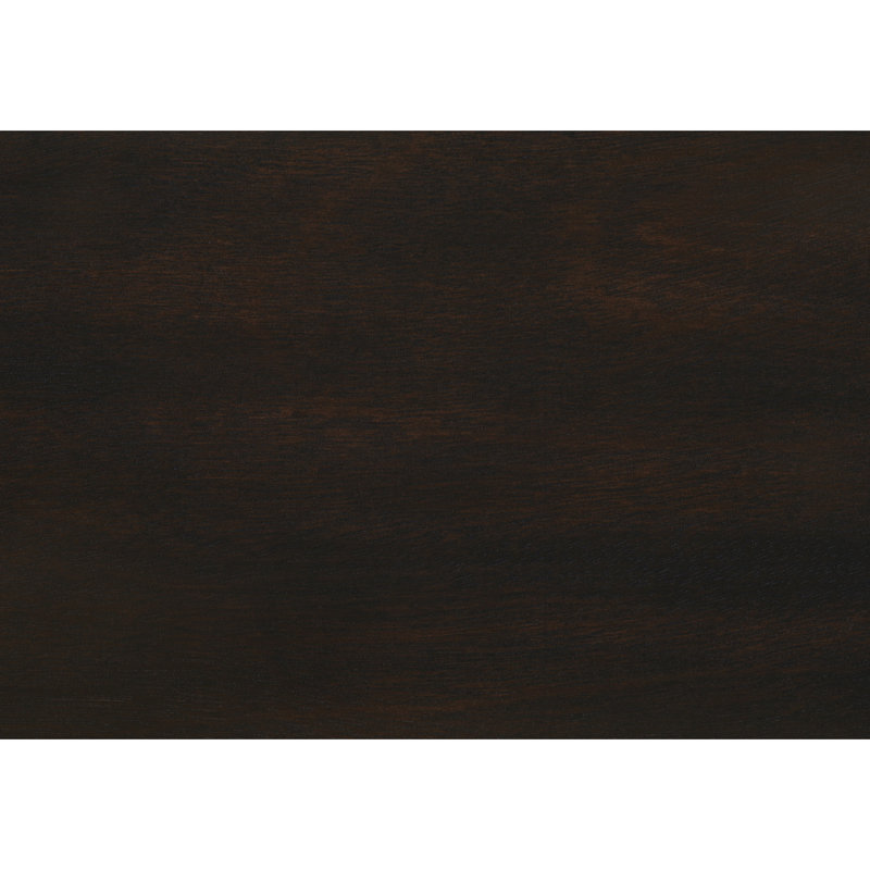 21,62 po Table d'appoint profonde avec placage en noyer foncé pour le salon, design traditionnel à 2 niveaux et brun