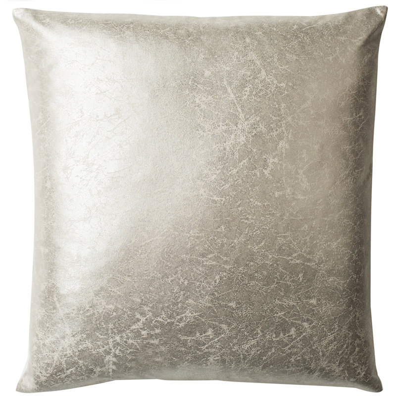 Jaxon Frost Gray 20" Square Throw Pillow