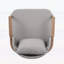 Fauteuil club d'extérieur en corde avec structure au fini teck et coussin texturé taupe, durable et confortable pour tout patio