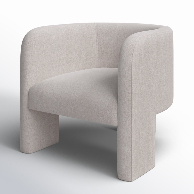 Fauteuil de 30,3 po de large Ellum, Lin gris pâle