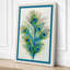 Peacock Feather Study Botanical - Wrapped Canvas-1465901228-1465901231