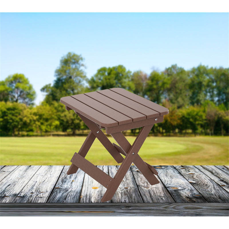 table de bout à pieds croisés, Brun