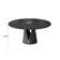 Suzzie Modern Sintered Stone Round Dining Table with Pedestal Base, Pre-Assembly