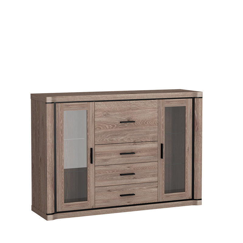 Taras Laminate Standard Accent Cabinet, Truffle Oak