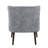 Kaleesi Velvet Slipper Chair with Rubberwood Legs-240520318