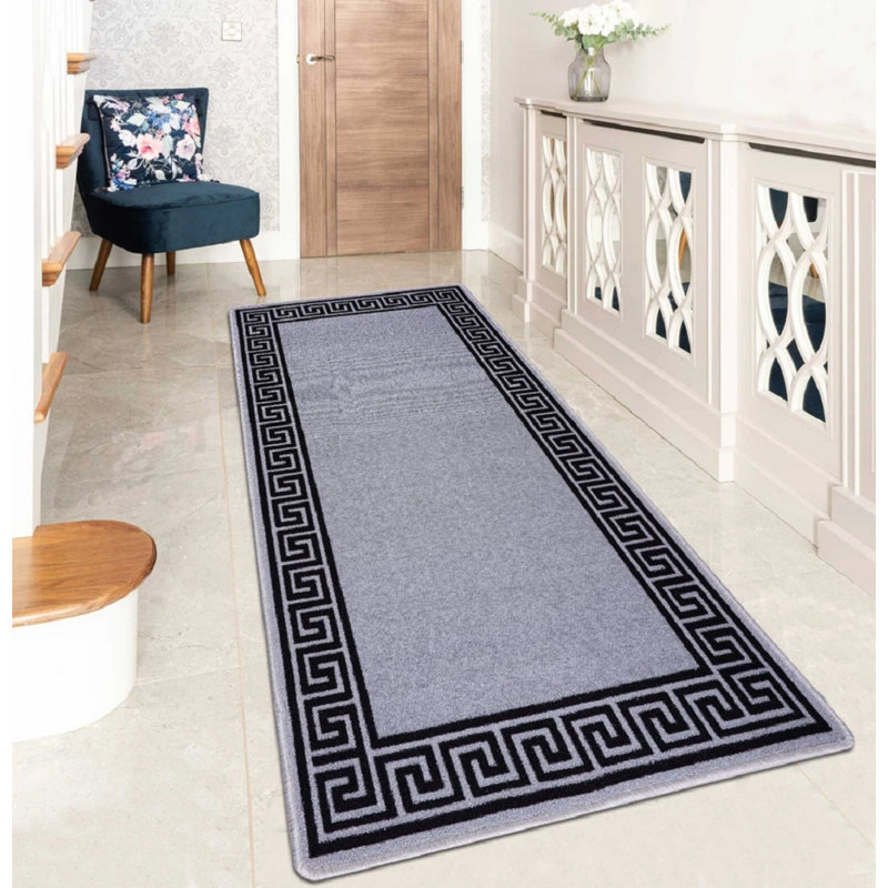 Geometric Indoor / Outdoor Area Rug, Runner 80 x 300 cm