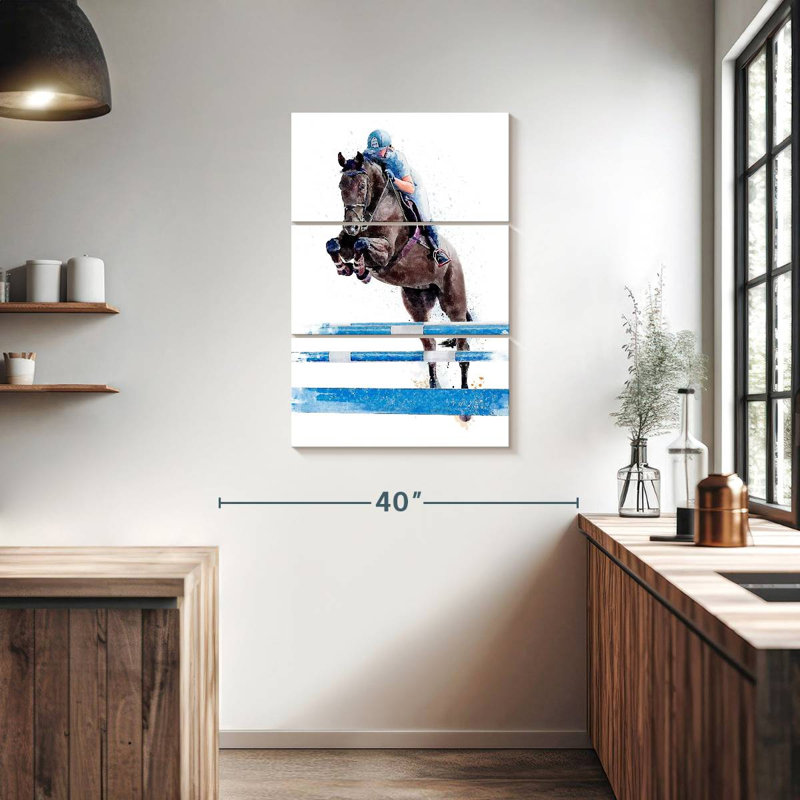 Siréci sur un cheval, H 38 po x l 24 po