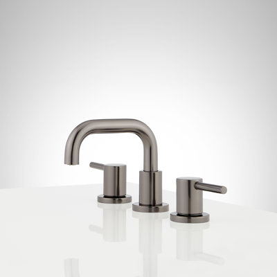 Lexia Widespread Low Bathroom Faucet - Gunmetal