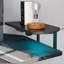 Curved Metal Base Computer Desk-768098998