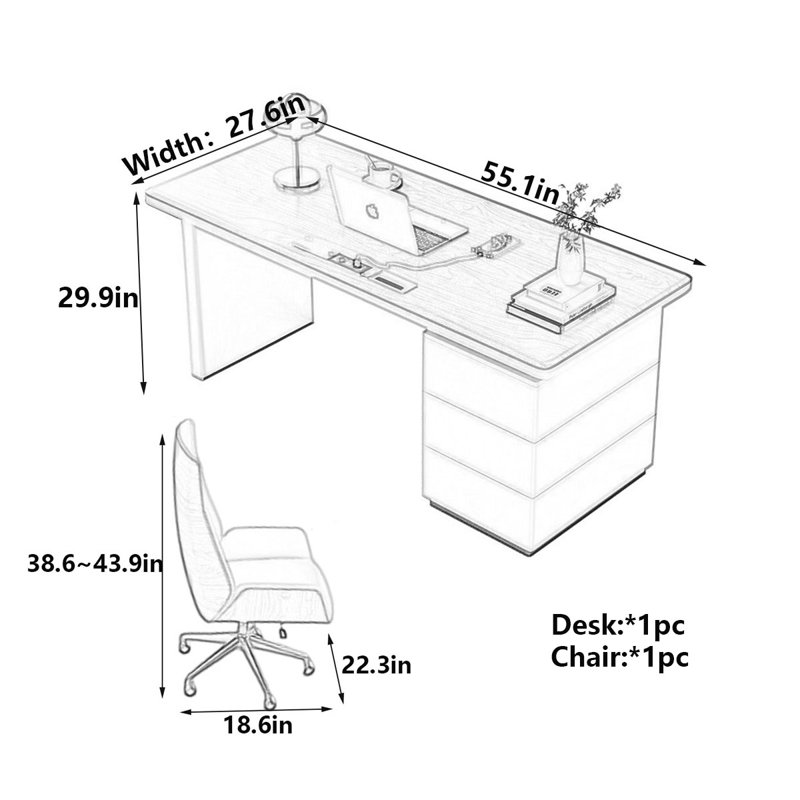 Worl, 29.9" H x 55.1" W x 27.6" D