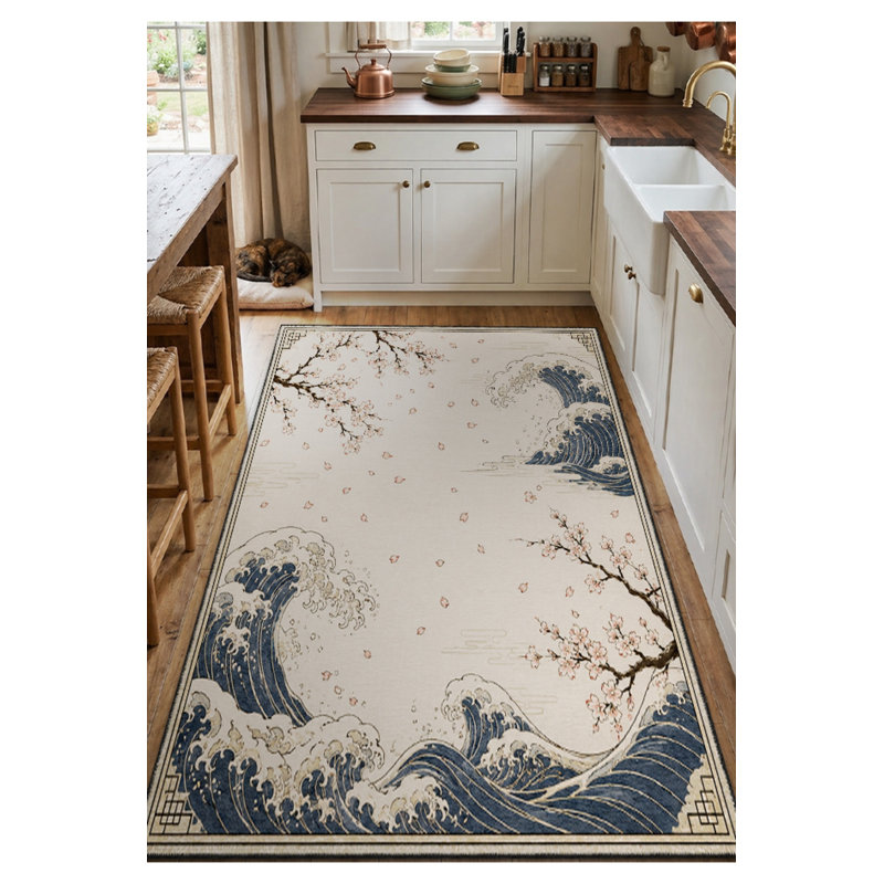 Tapis tissé à la crème Mosso, 2'6" x 9'10"