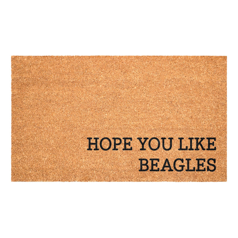 Hope You Like Beagles Doormat, 17"x29", 17" x 29", Beagles